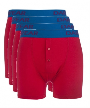 Heren 4 st bamboe Boxer Rood